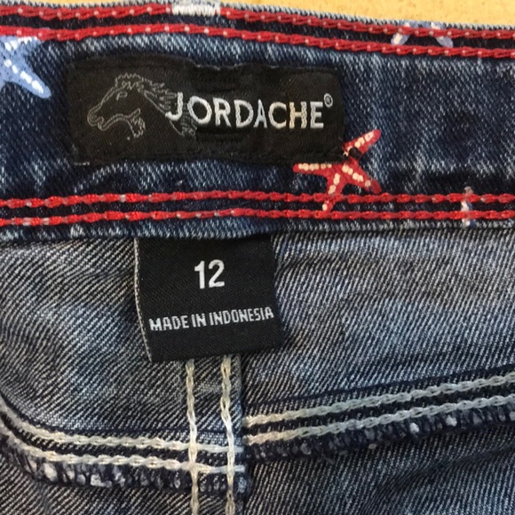 Girls Jordache Americana Shorts - Picture 2 of 2